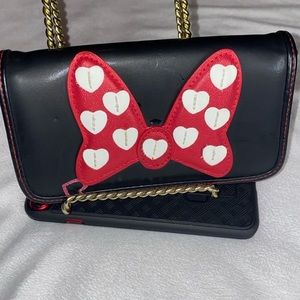 Disney Parks Minnie Mouse Black & Red Wallet EXCELLENT CONDITION